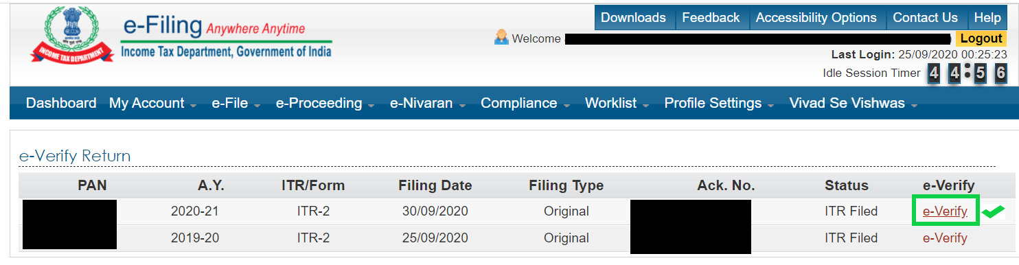 Verify Tax Return Online